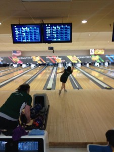 Rzeszuto bowling at nationals.