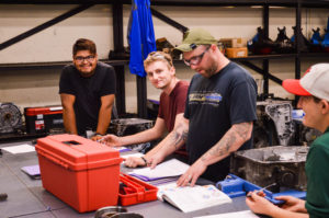 Autobody students offer on-campus car repairs. 