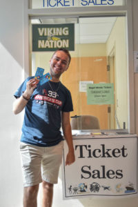 Digital media student, Andy Capture, is satisfied with the discounted tickets. 