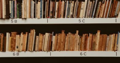 books file on book shelves